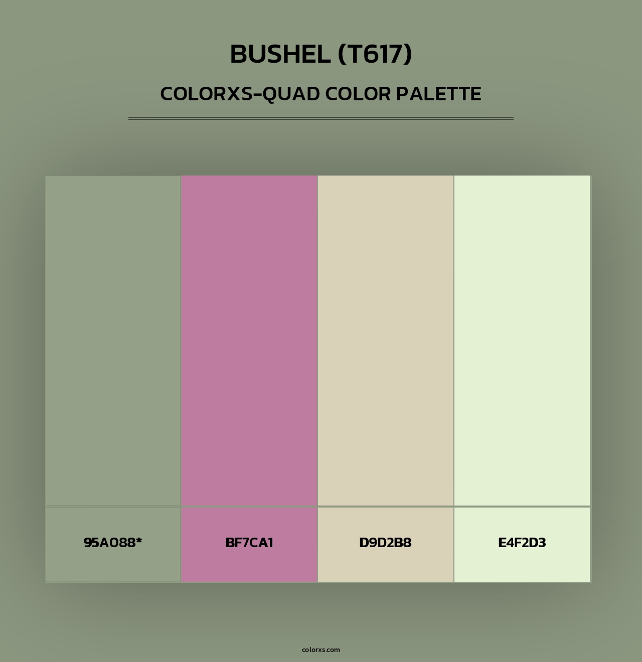 Bushel (T617) - Colorxs Quad Palette