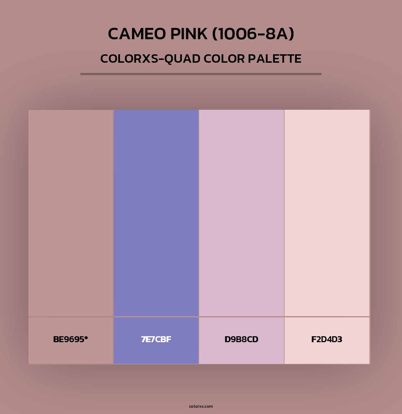 Cameo Pink (1006-8A) - Colorxs Quad Palette