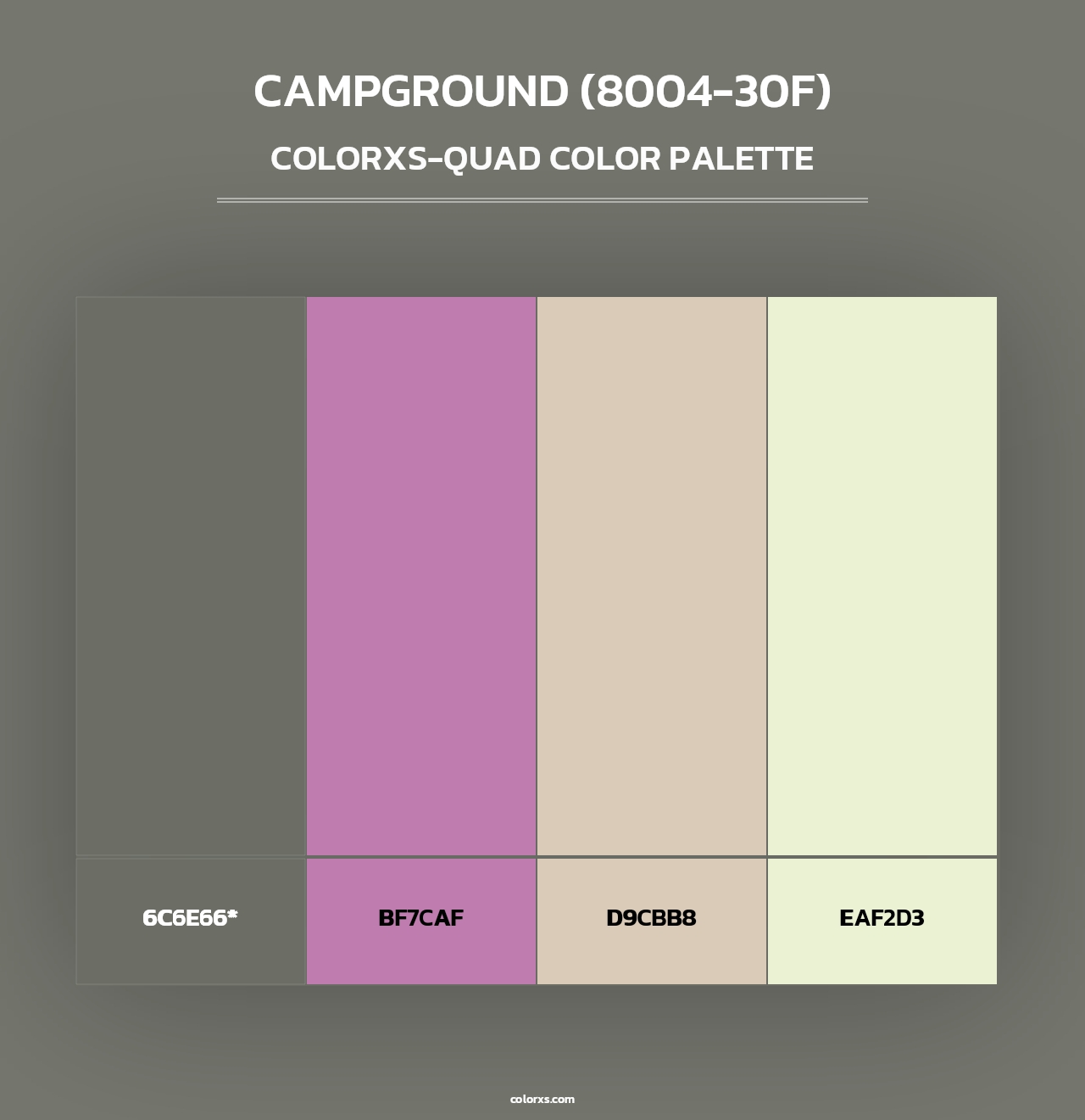Campground (8004-30F) - Colorxs Quad Palette