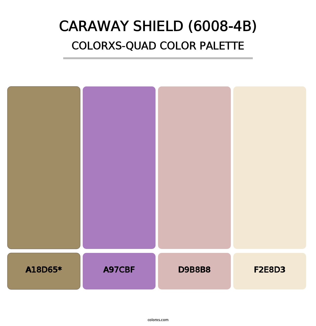 Caraway Shield (6008-4B) - Colorxs Quad Palette