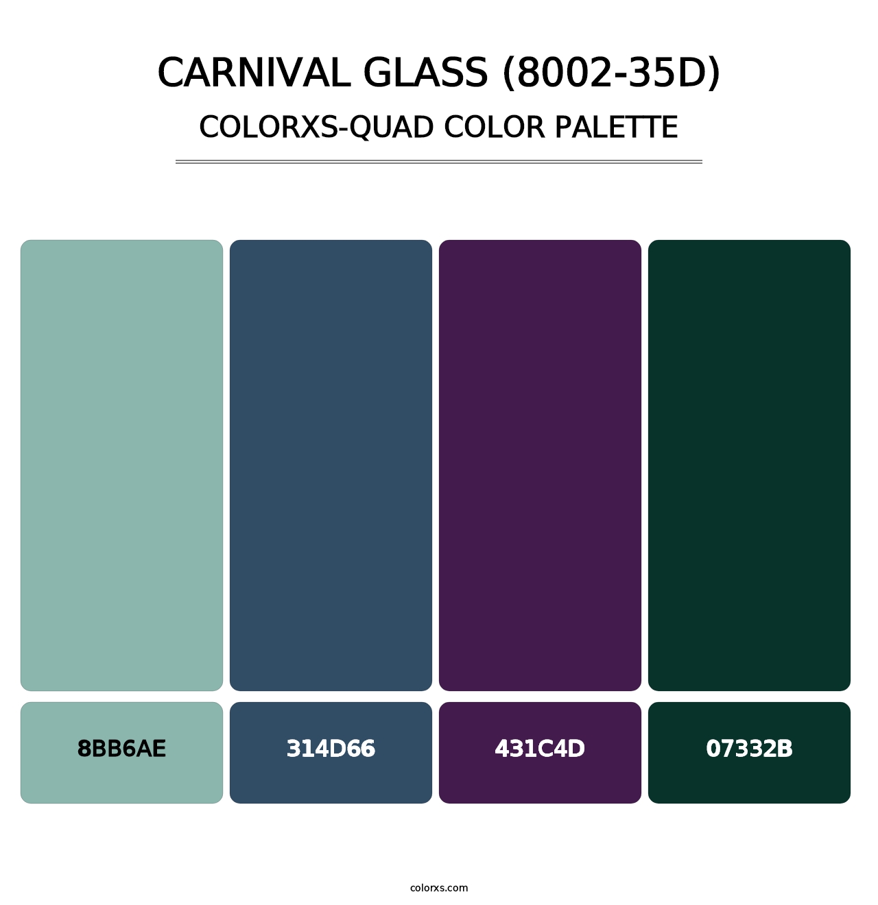 Carnival Glass (8002-35D) - Colorxs Quad Palette