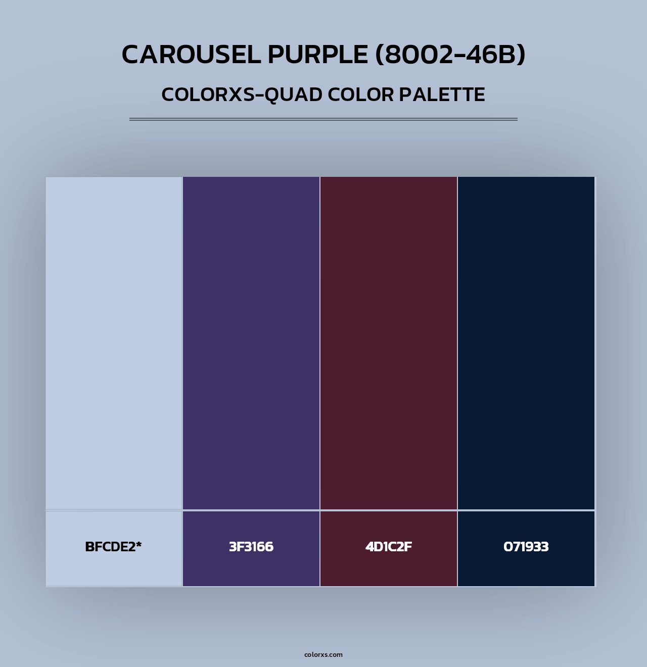 Carousel Purple (8002-46B) - Colorxs Quad Palette