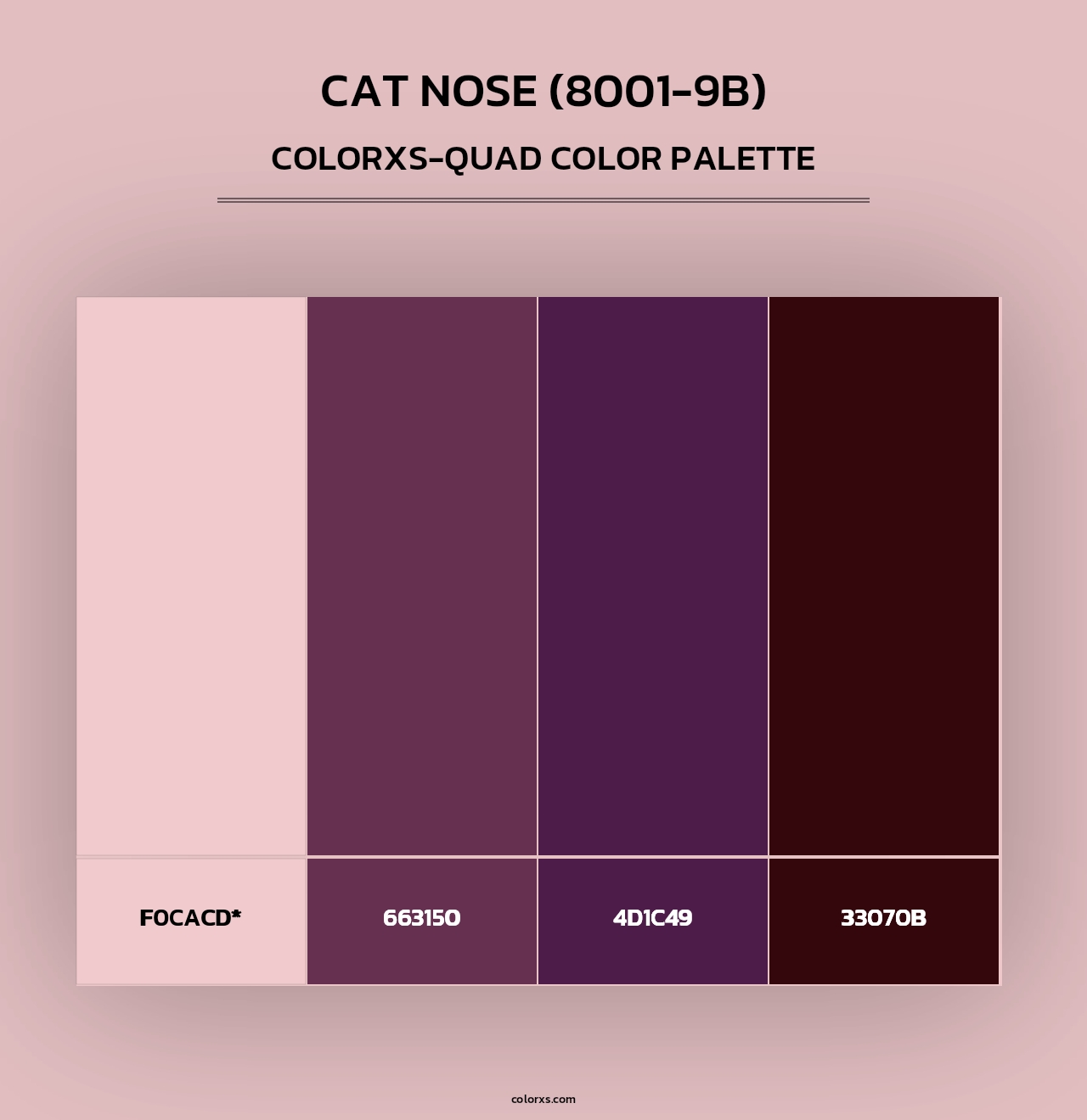 Cat Nose (8001-9B) - Colorxs Quad Palette