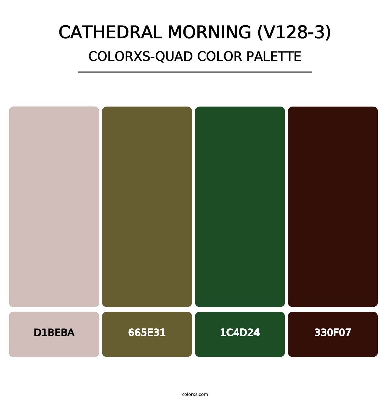 Cathedral Morning (V128-3) - Colorxs Quad Palette