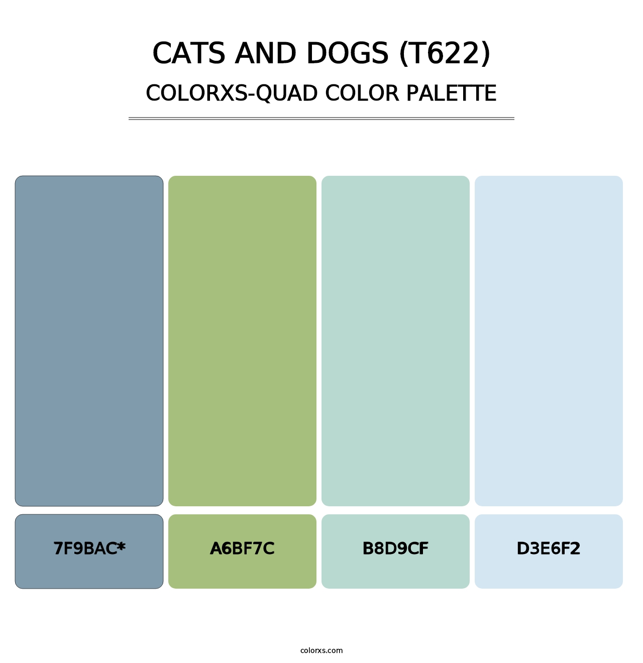 Cats and Dogs (T622) - Colorxs Quad Palette