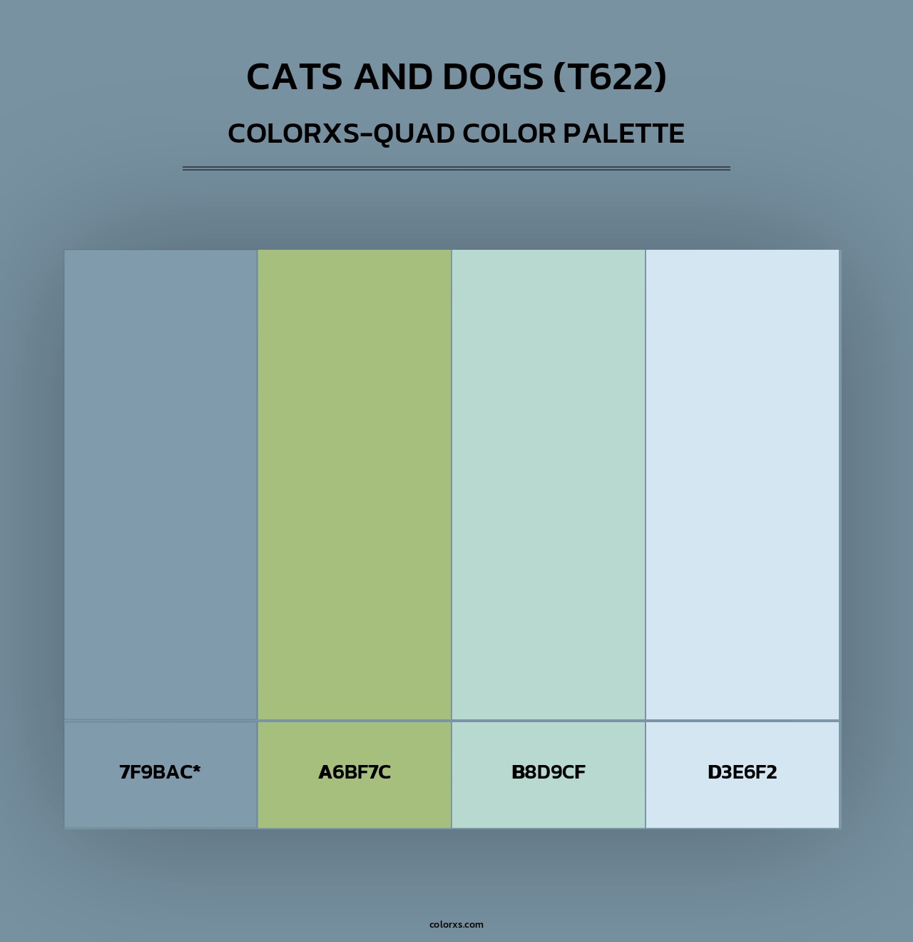 Cats and Dogs (T622) - Colorxs Quad Palette