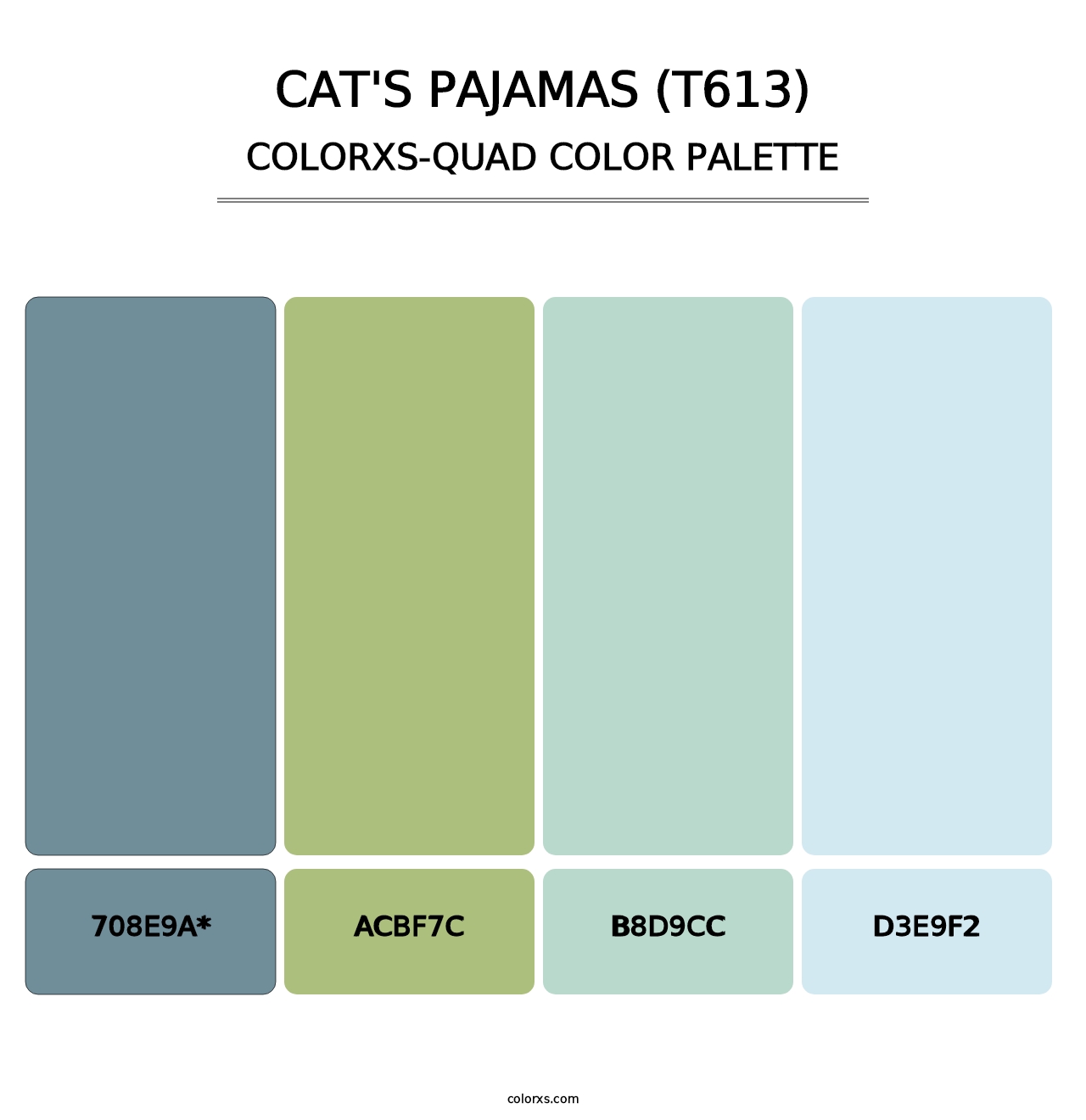 Cat's Pajamas (T613) - Colorxs Quad Palette