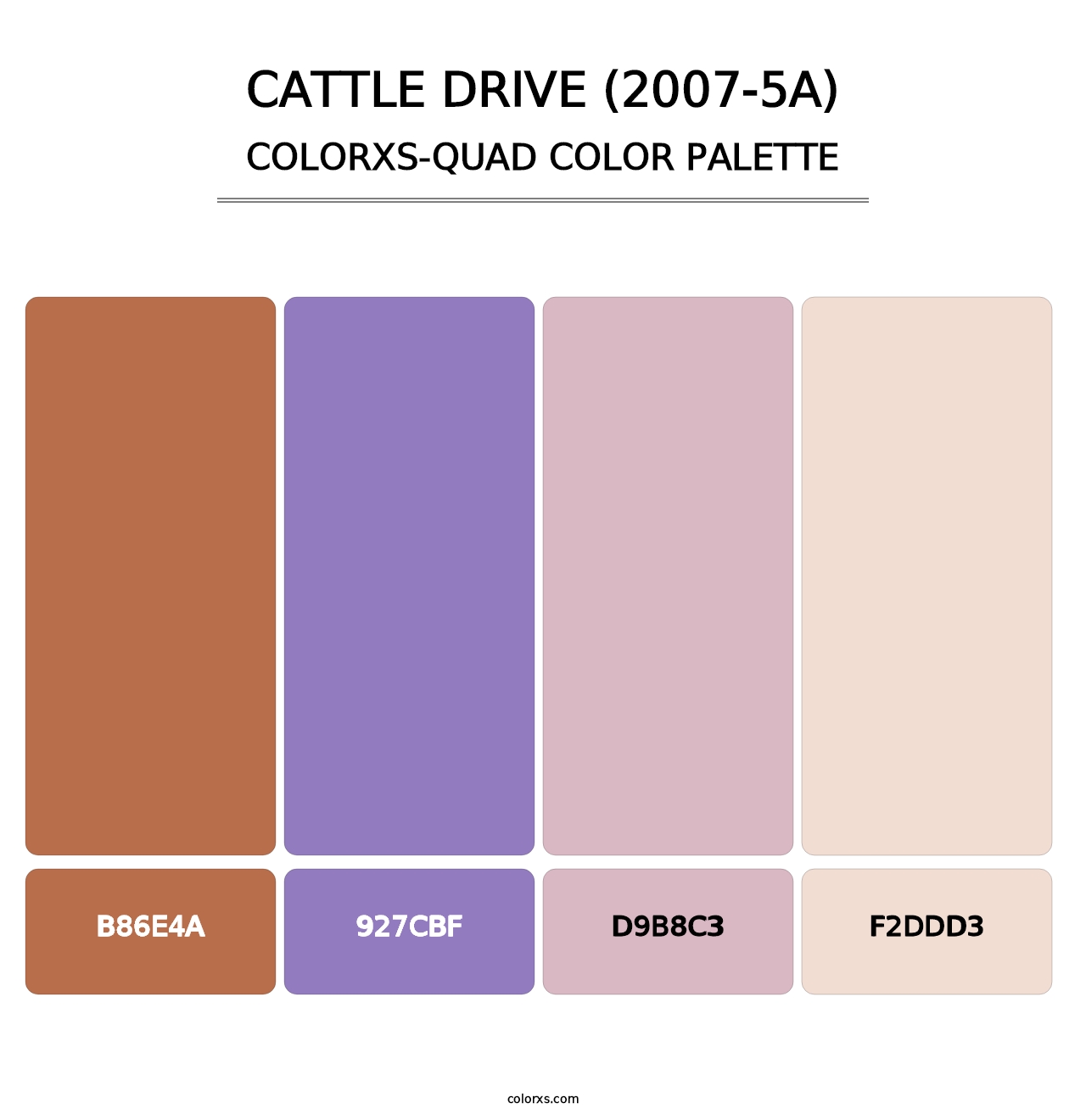 Cattle Drive (2007-5A) - Colorxs Quad Palette