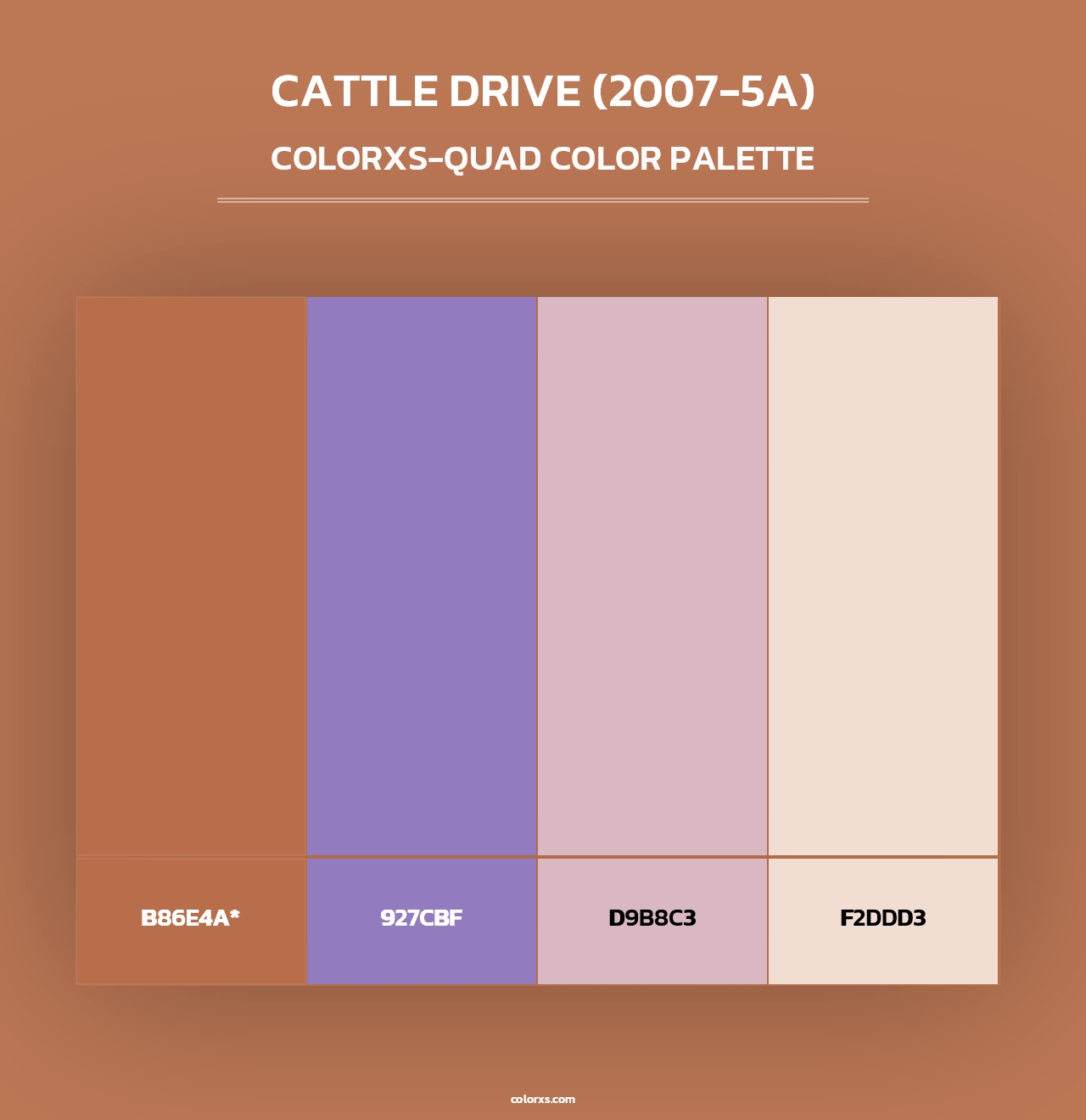Cattle Drive (2007-5A) - Colorxs Quad Palette