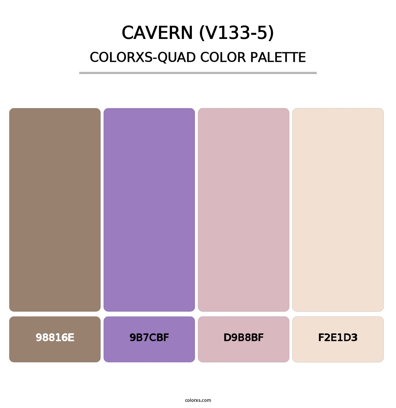 Cavern (V133-5) - Colorxs Quad Palette