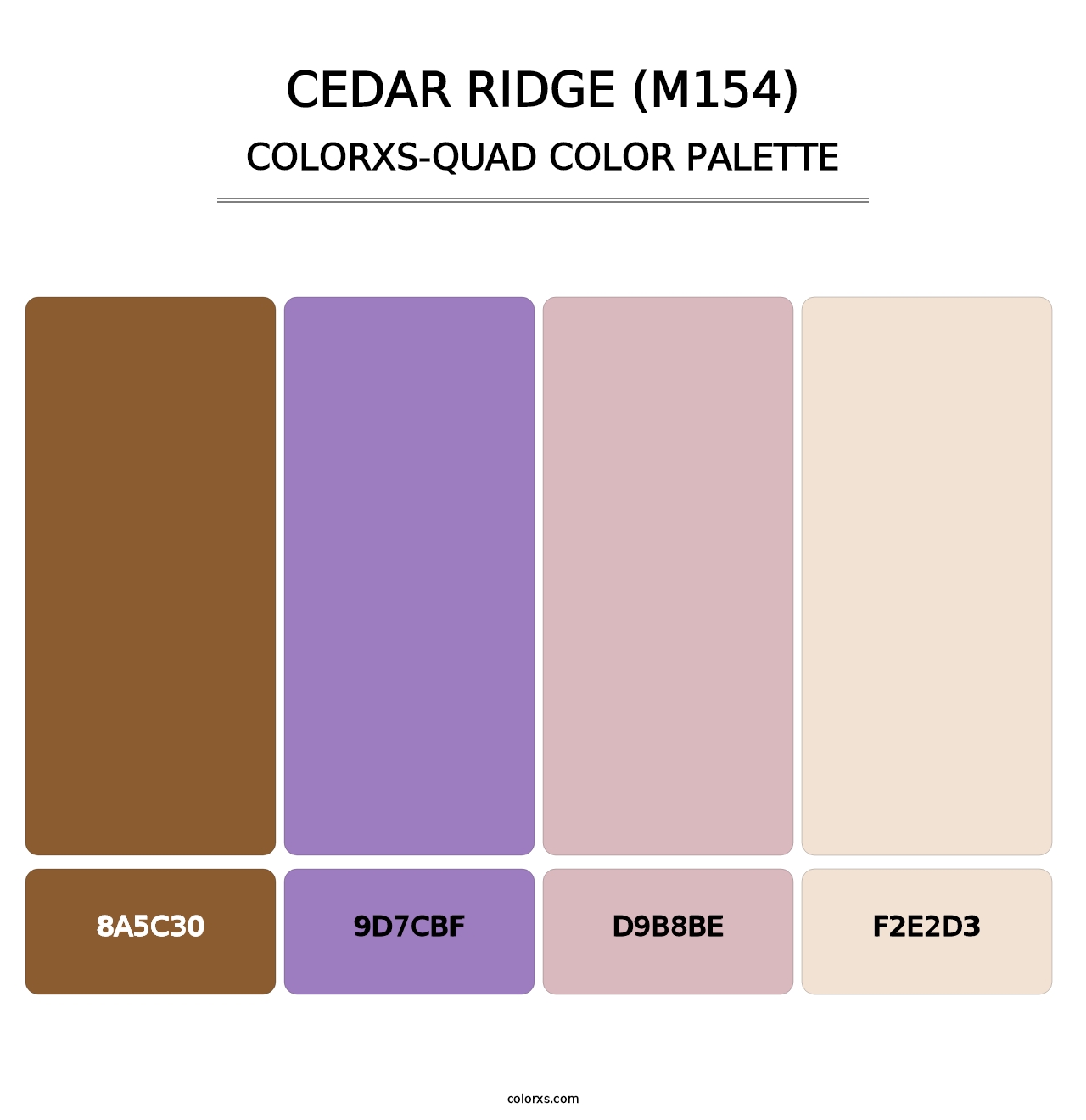 Cedar Ridge (M154) - Colorxs Quad Palette