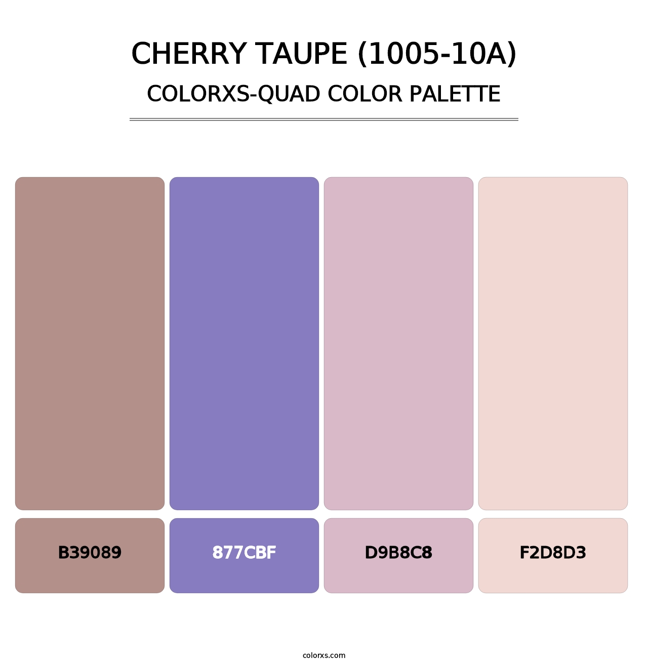 Cherry Taupe (1005-10A) - Colorxs Quad Palette