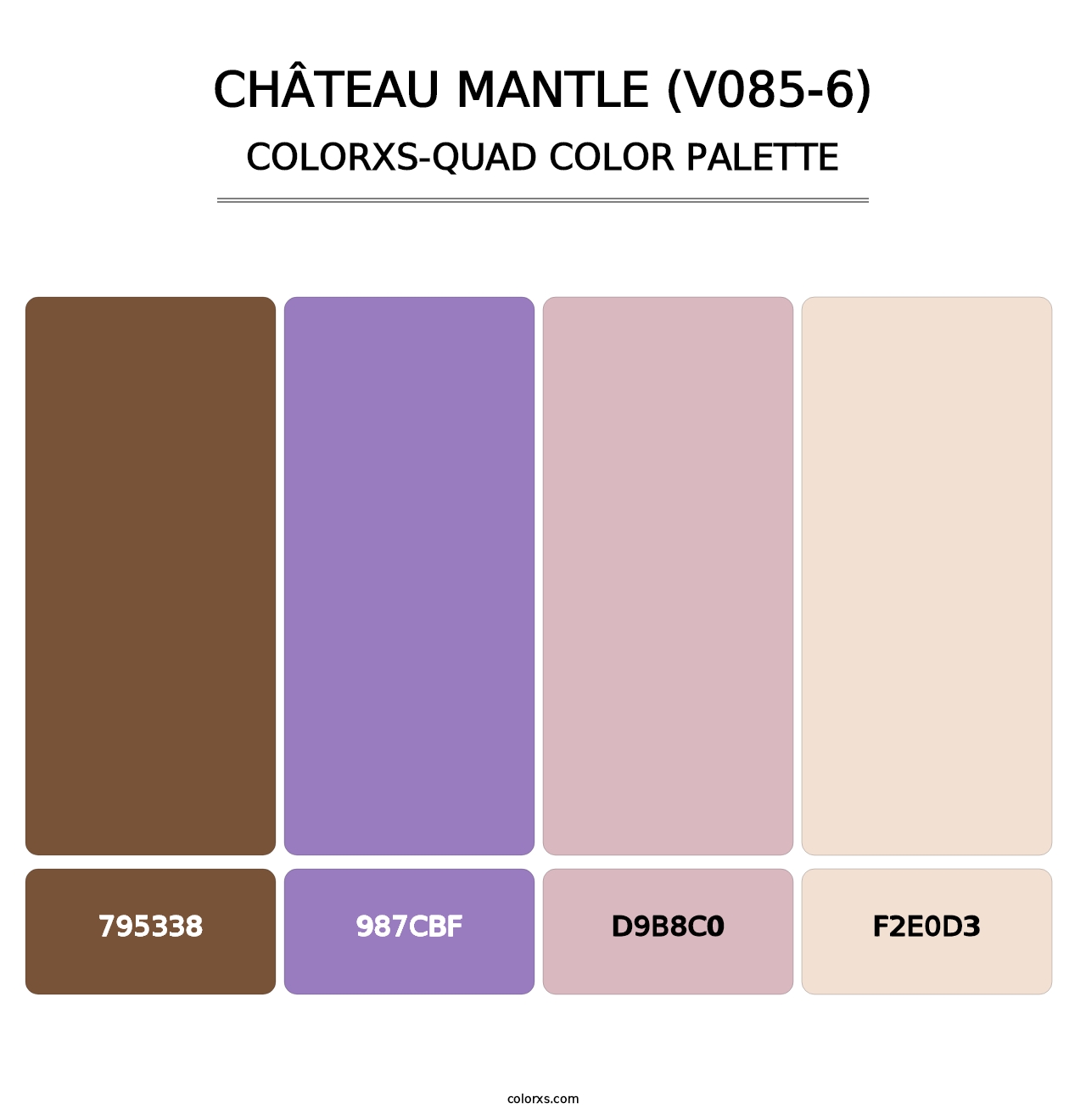 Château Mantle (V085-6) - Colorxs Quad Palette