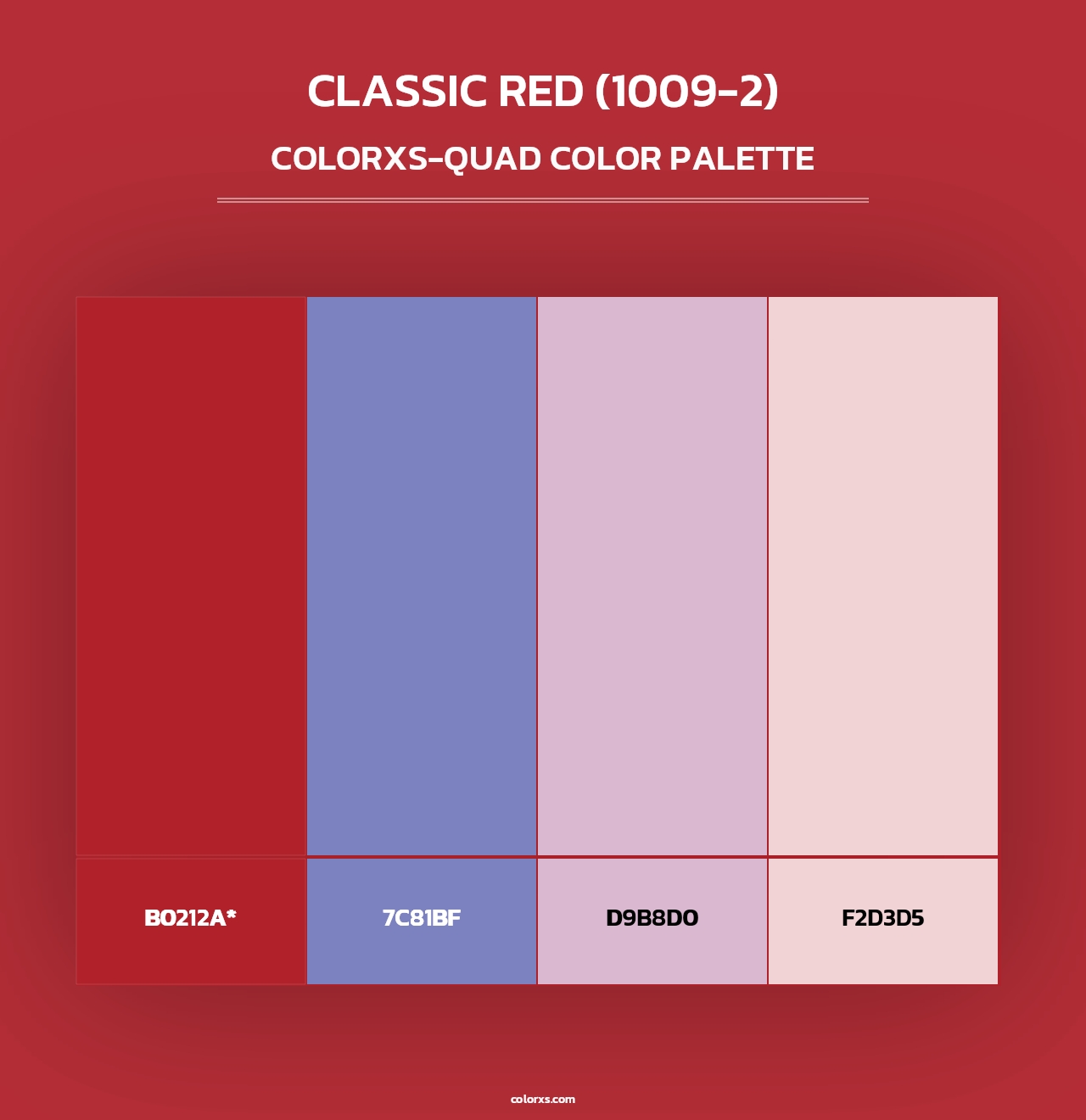 Classic Red (1009-2) - Colorxs Quad Palette