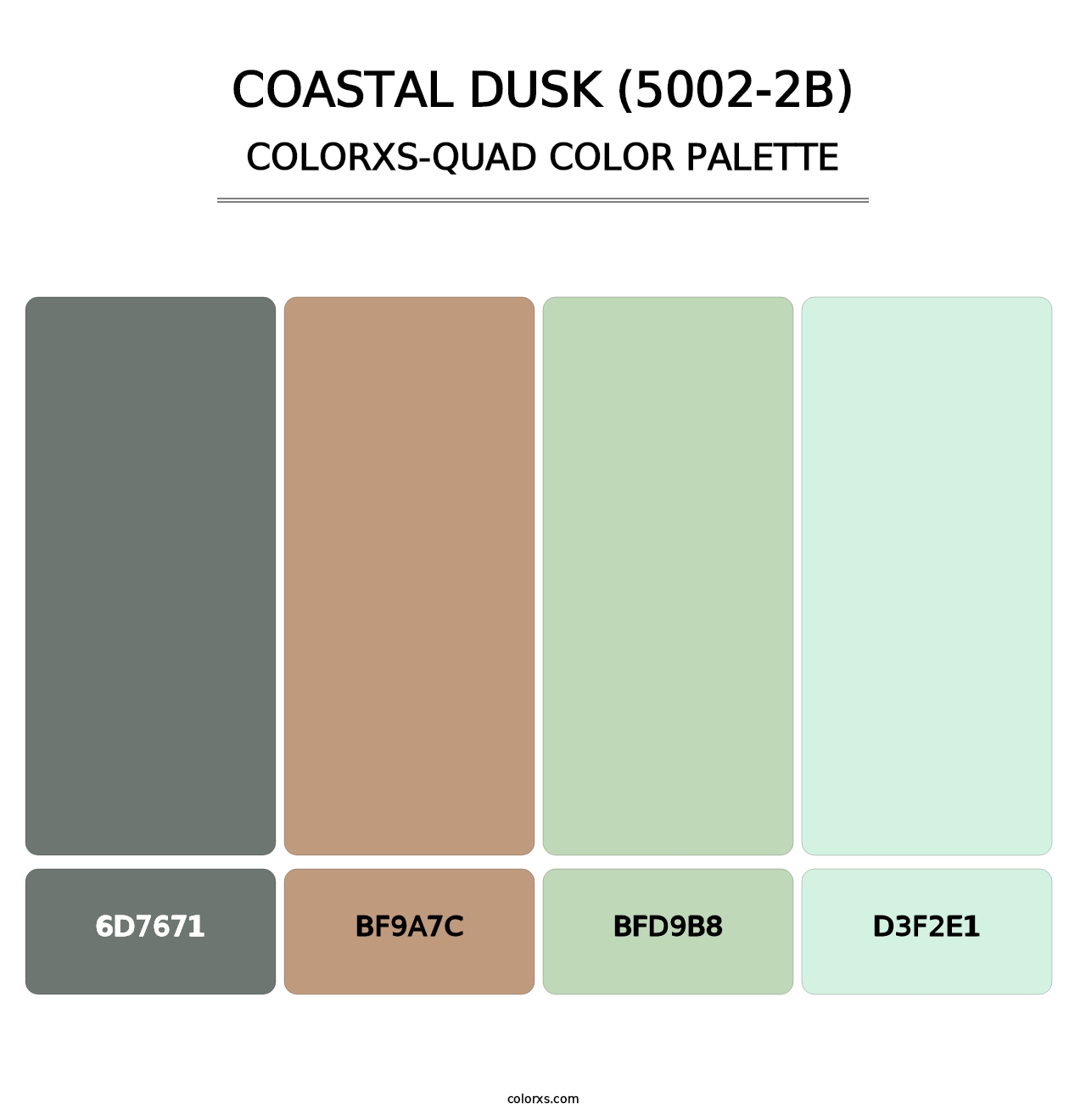 Coastal Dusk (5002-2B) - Colorxs Quad Palette