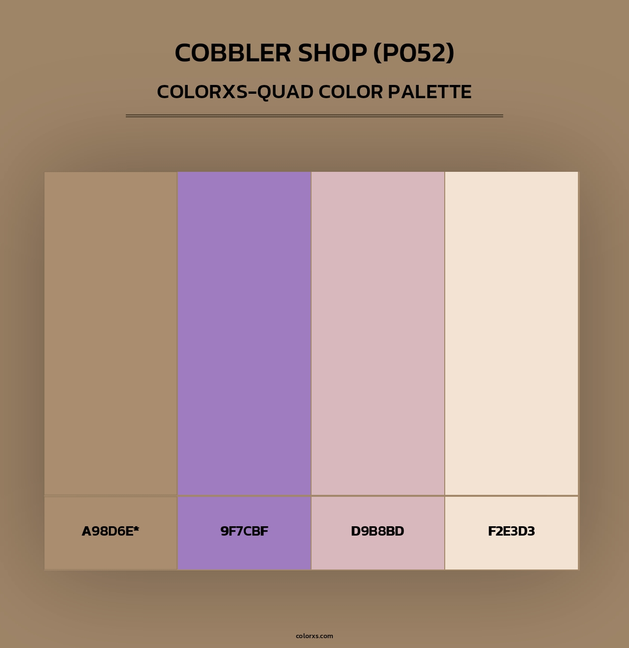 Cobbler Shop (P052) - Colorxs Quad Palette