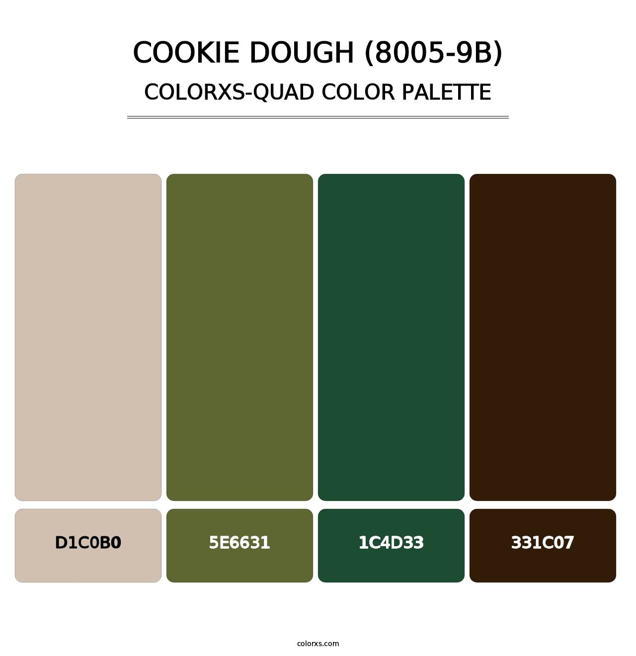 Cookie Dough (8005-9B) - Colorxs Quad Palette