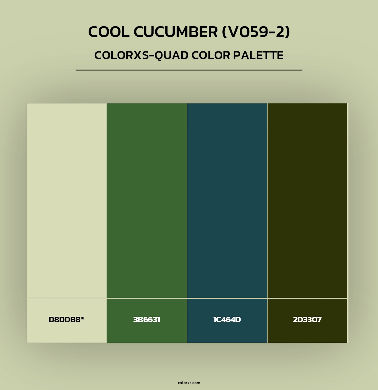 Cool Cucumber (V059-2) - Colorxs Quad Palette