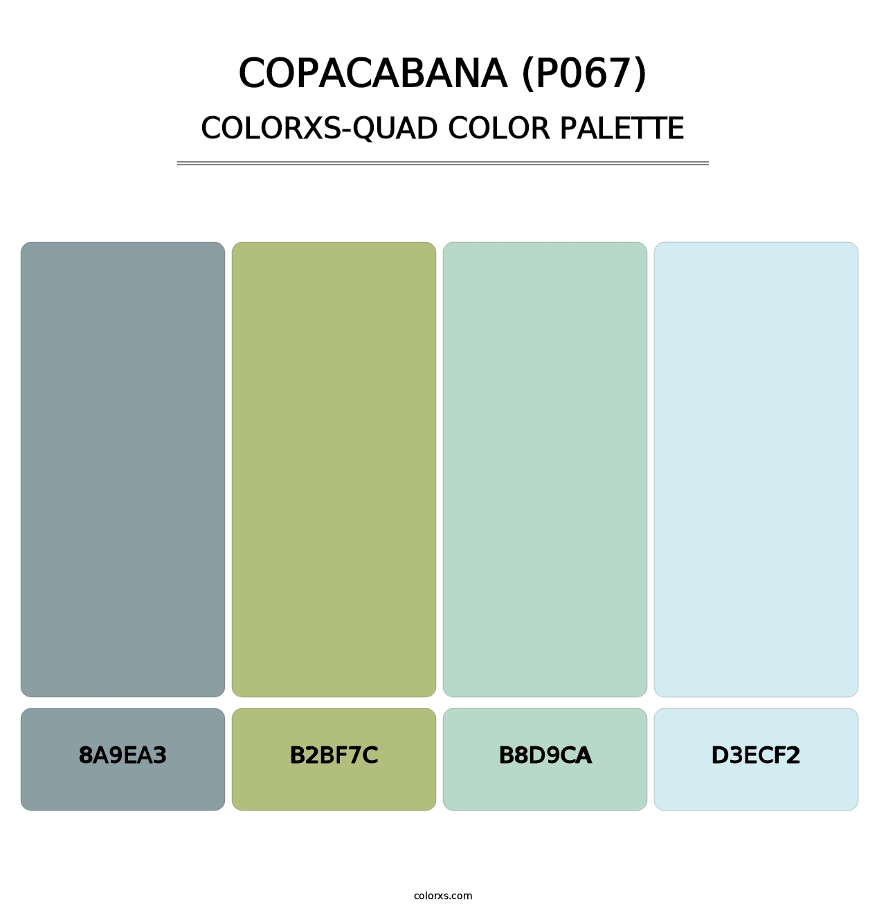Copacabana (P067) - Colorxs Quad Palette