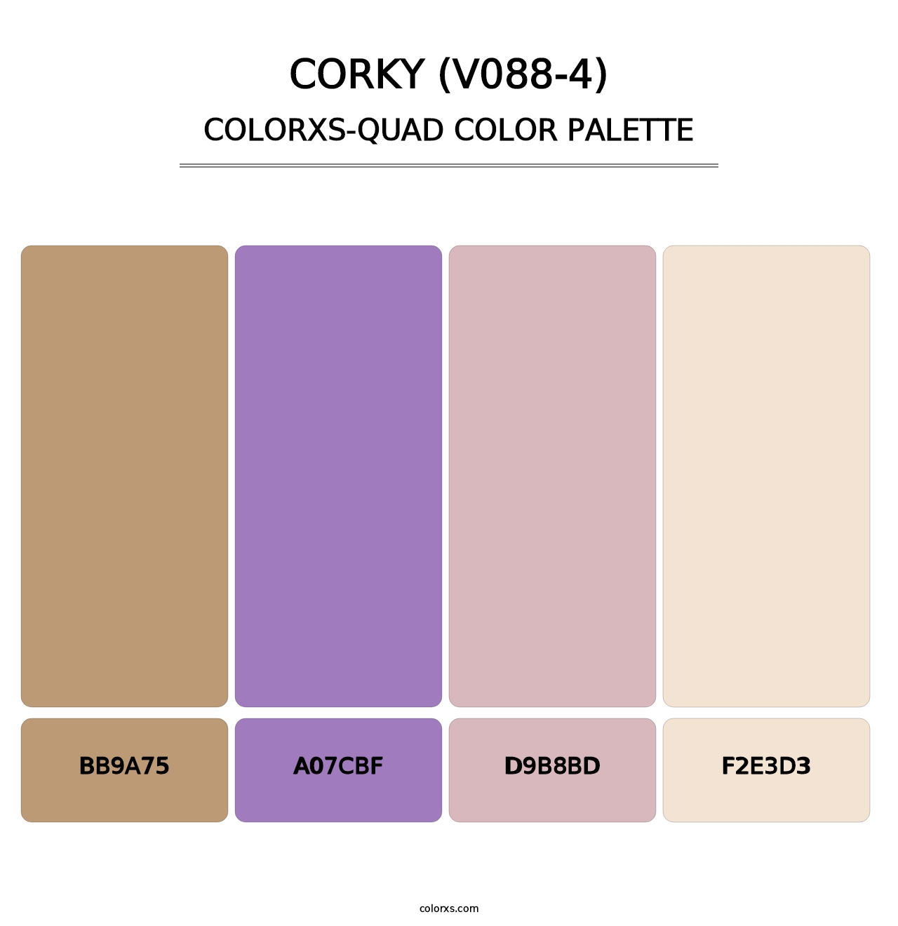 Corky (V088-4) - Colorxs Quad Palette