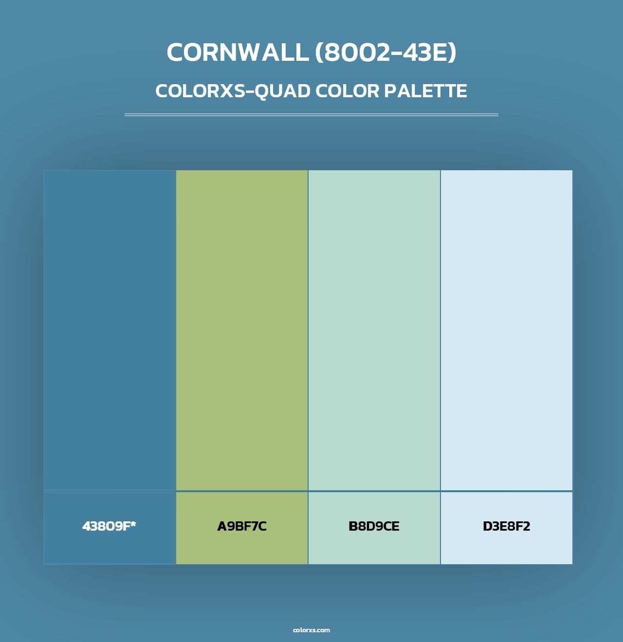 Cornwall (8002-43E) - Colorxs Quad Palette