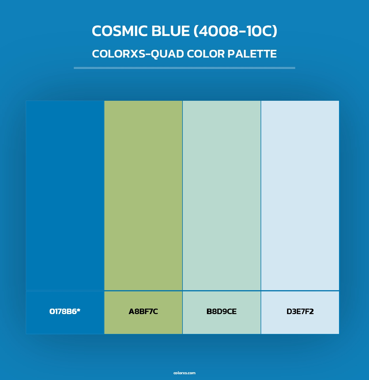 Cosmic Blue (4008-10C) - Colorxs Quad Palette