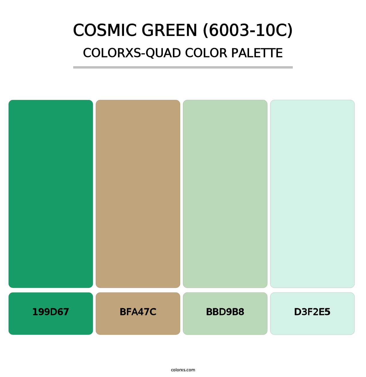 Cosmic Green (6003-10C) - Colorxs Quad Palette