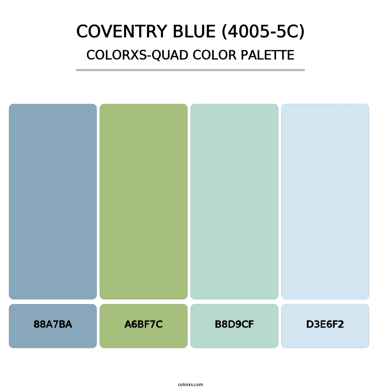 Coventry Blue (4005-5C) - Colorxs Quad Palette