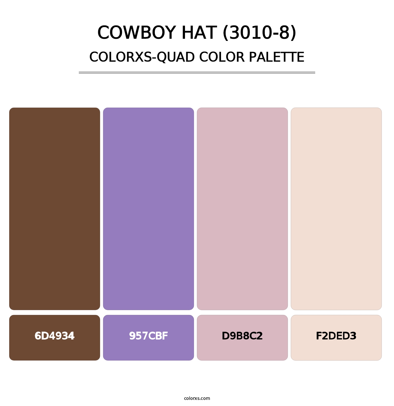 Cowboy Hat (3010-8) - Colorxs Quad Palette