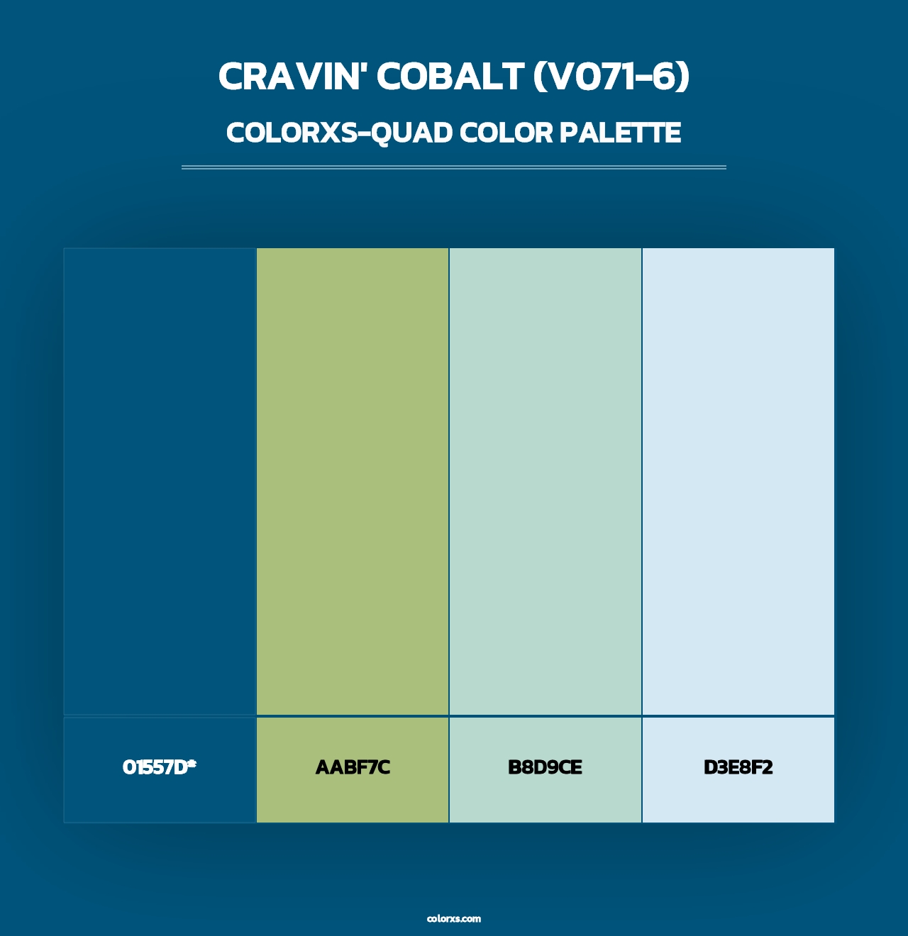 Cravin' Cobalt (V071-6) - Colorxs Quad Palette