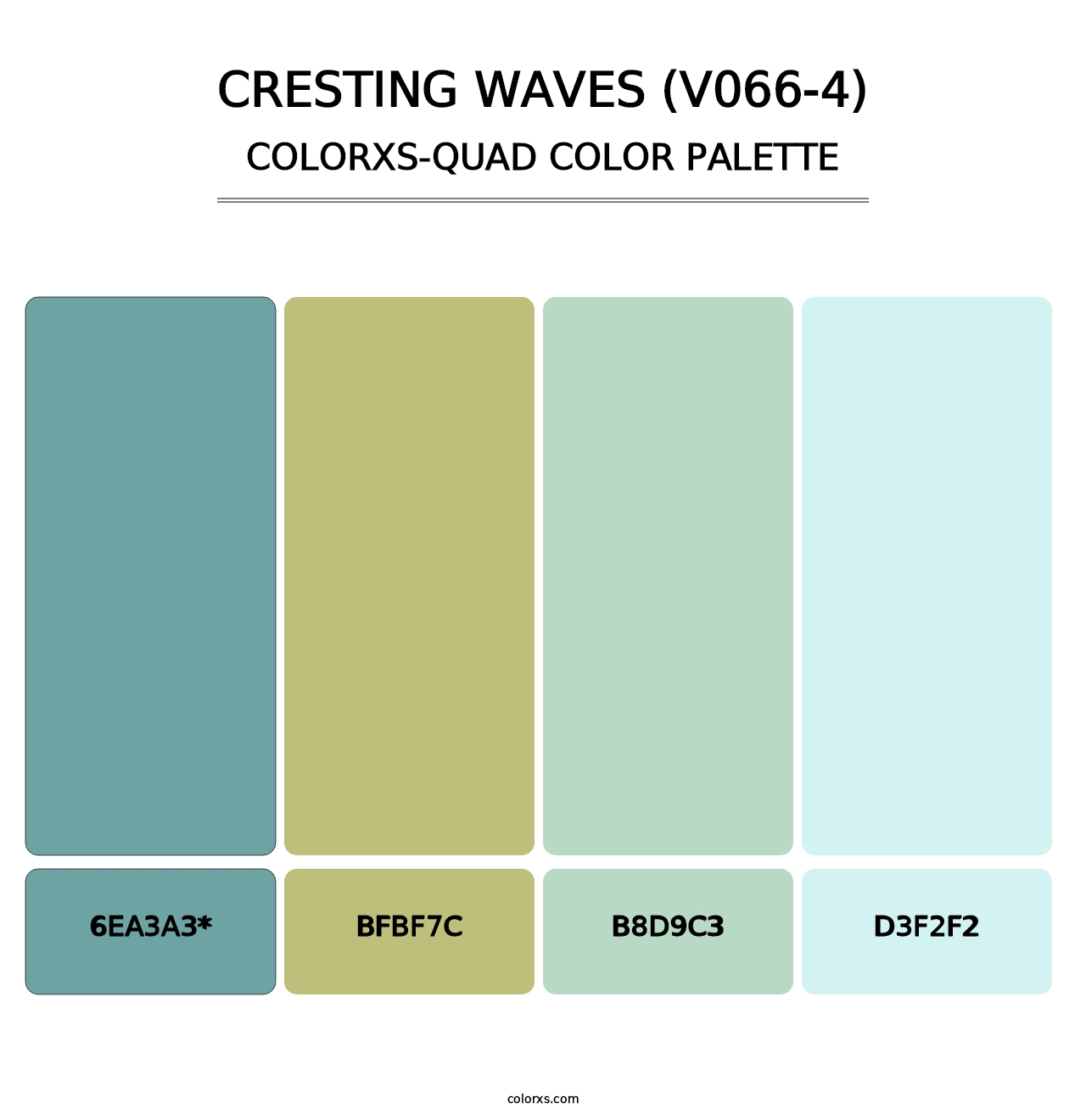 Cresting Waves (V066-4) - Colorxs Quad Palette
