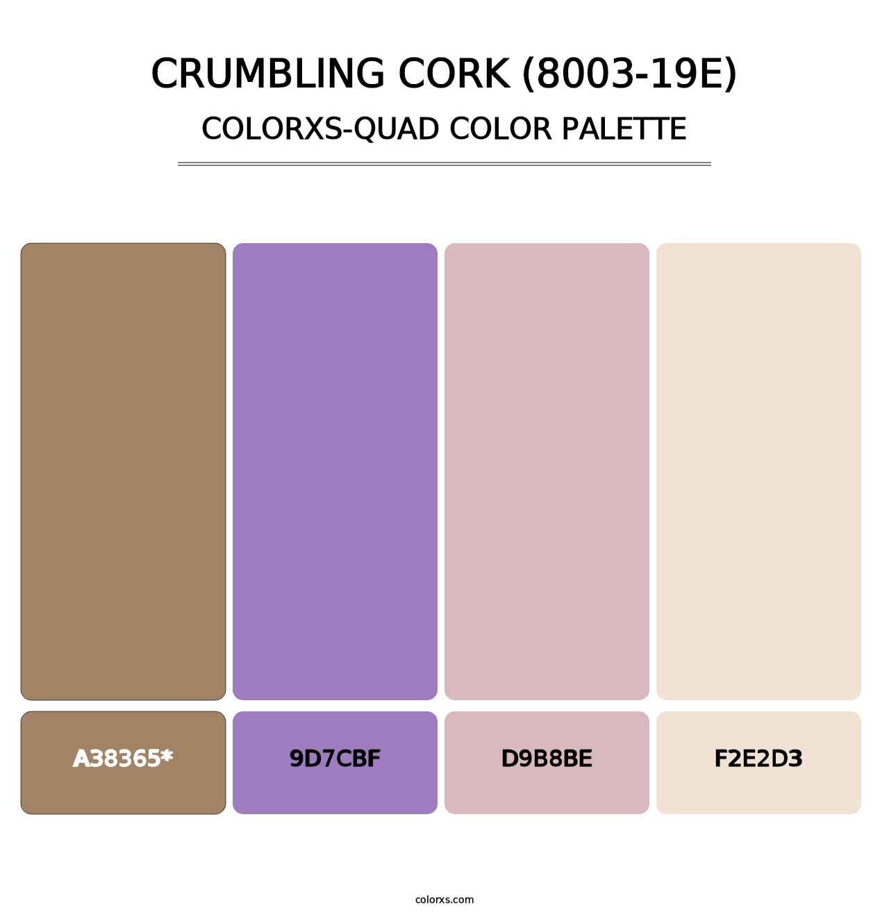 Crumbling Cork (8003-19E) - Colorxs Quad Palette