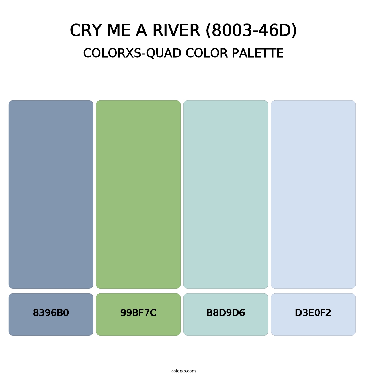 Cry Me a River (8003-46D) - Colorxs Quad Palette