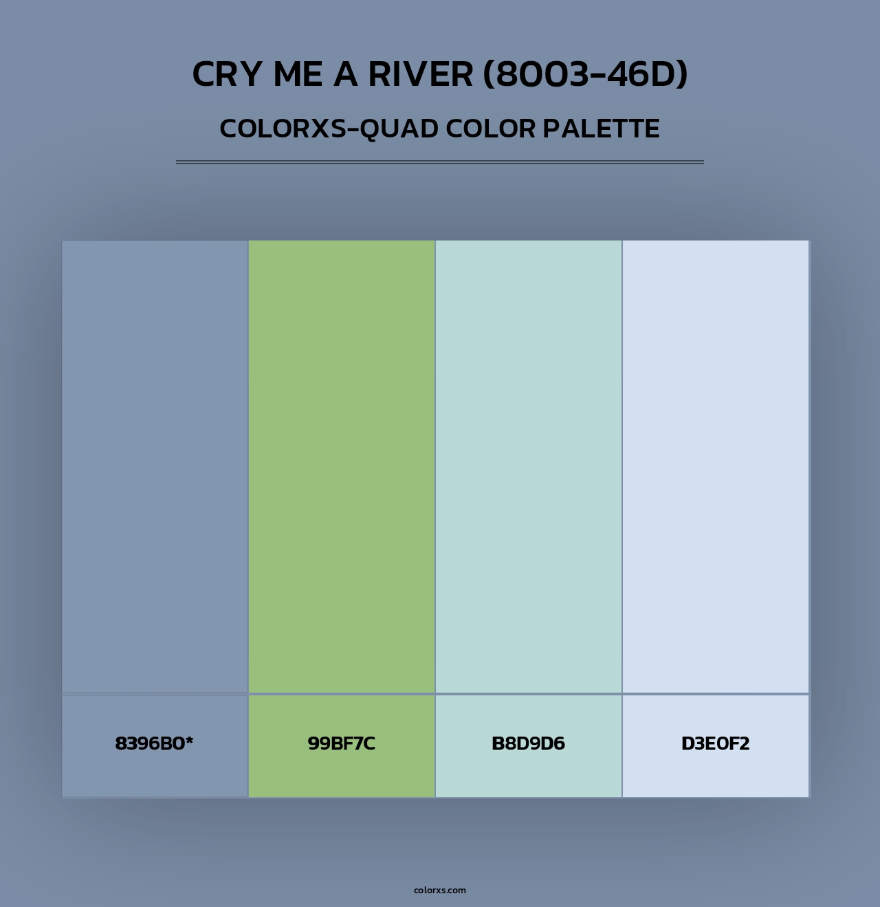 Cry Me a River (8003-46D) - Colorxs Quad Palette
