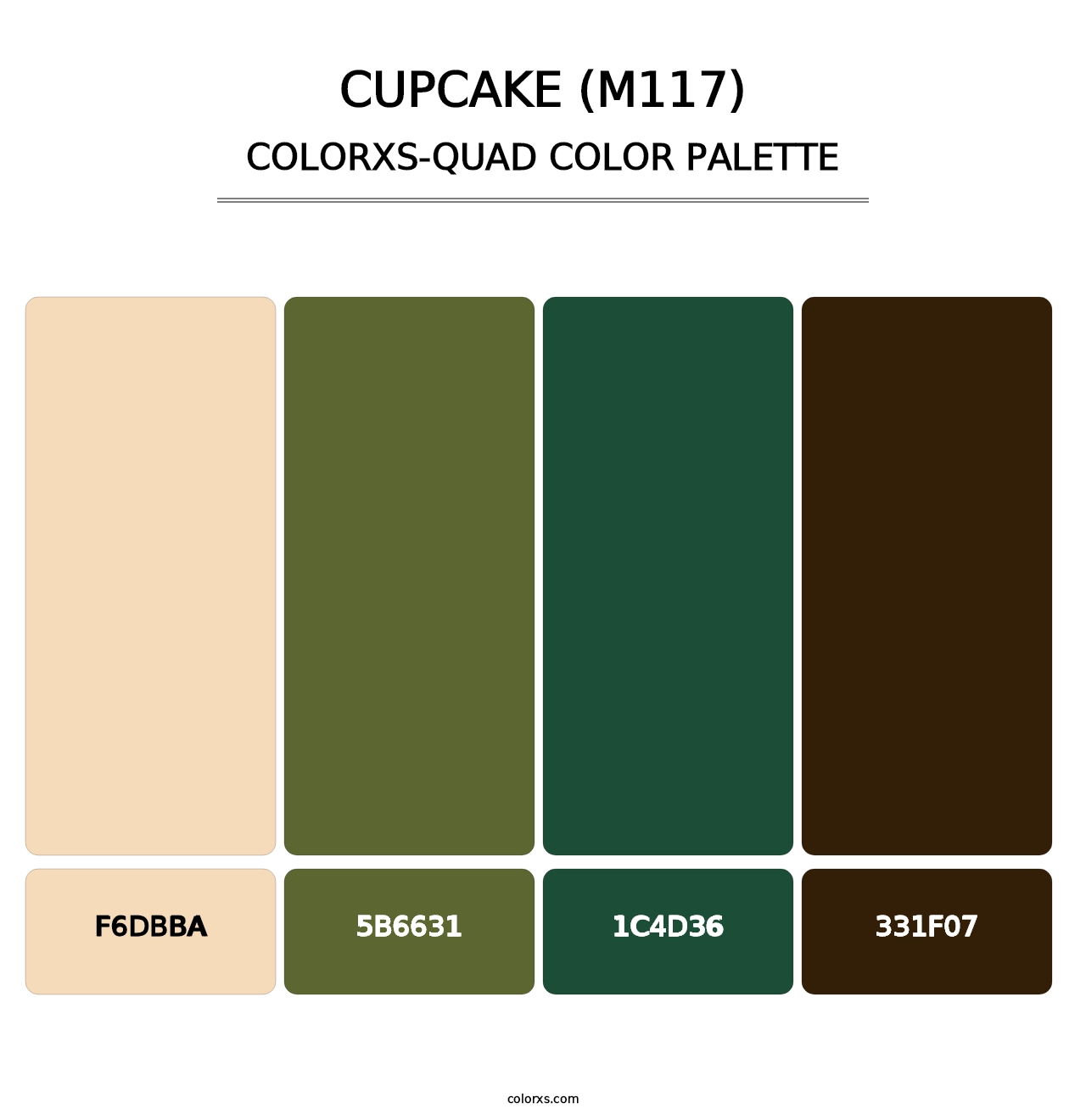Cupcake (M117) - Colorxs Quad Palette