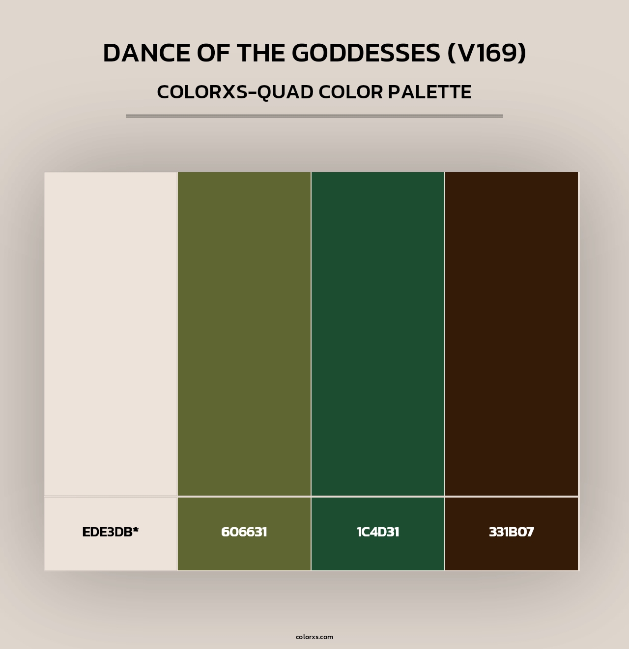 Dance of the Goddesses (V169) - Colorxs Quad Palette