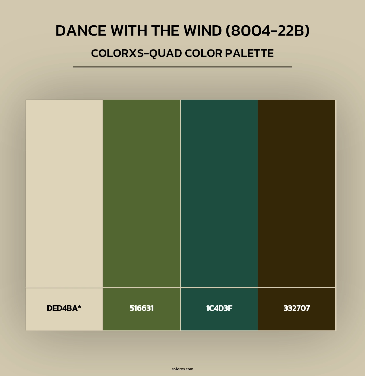 Dance With the Wind (8004-22B) - Colorxs Quad Palette