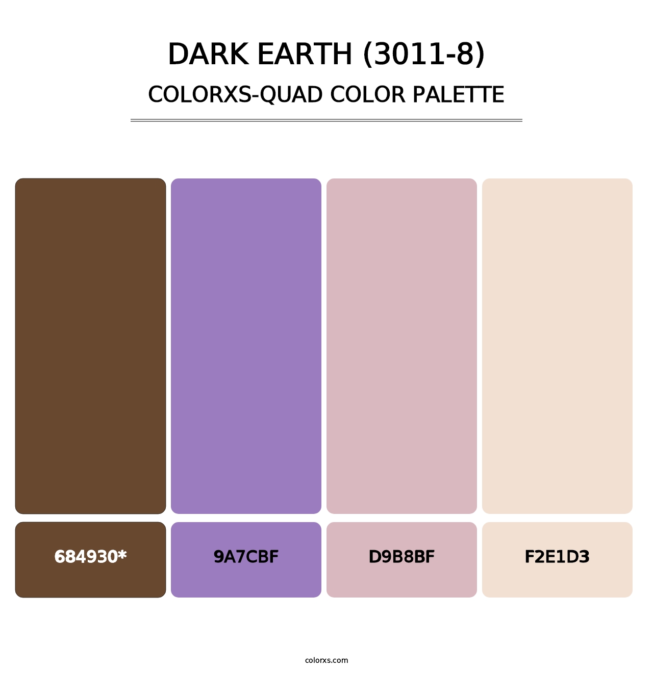 Dark Earth (3011-8) - Colorxs Quad Palette