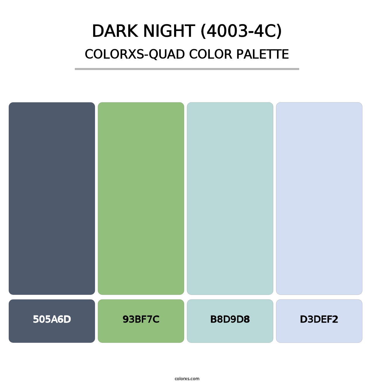Dark Night (4003-4C) - Colorxs Quad Palette