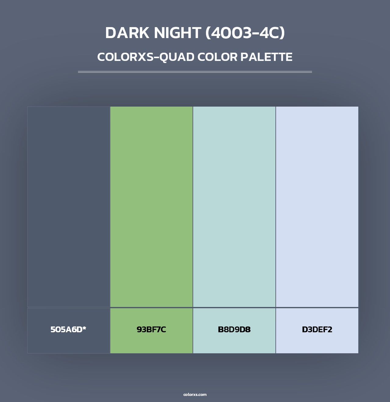 Dark Night (4003-4C) - Colorxs Quad Palette