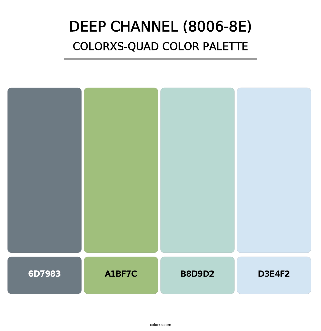 Deep Channel (8006-8E) - Colorxs Quad Palette