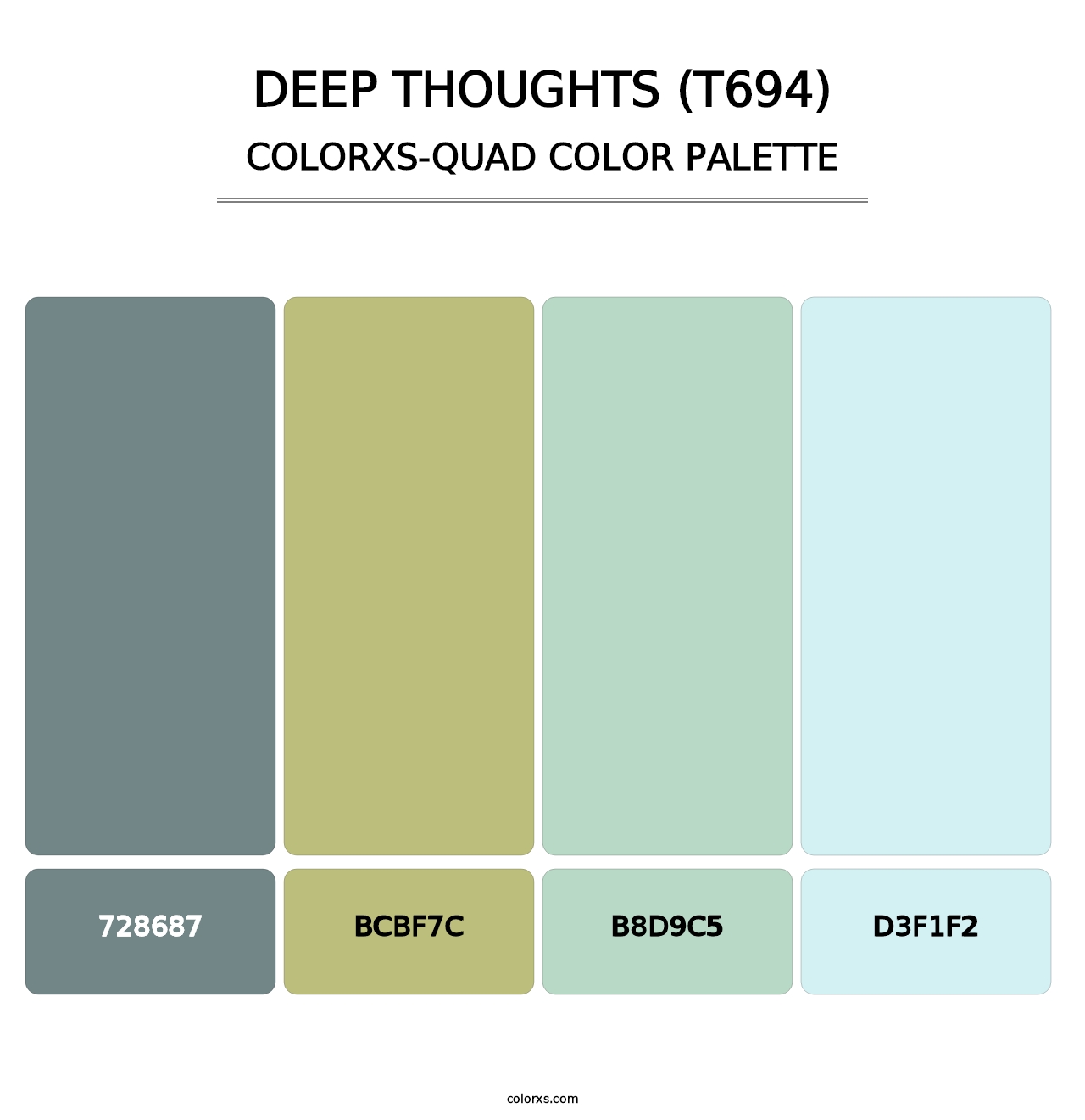 Deep Thoughts (T694) - Colorxs Quad Palette