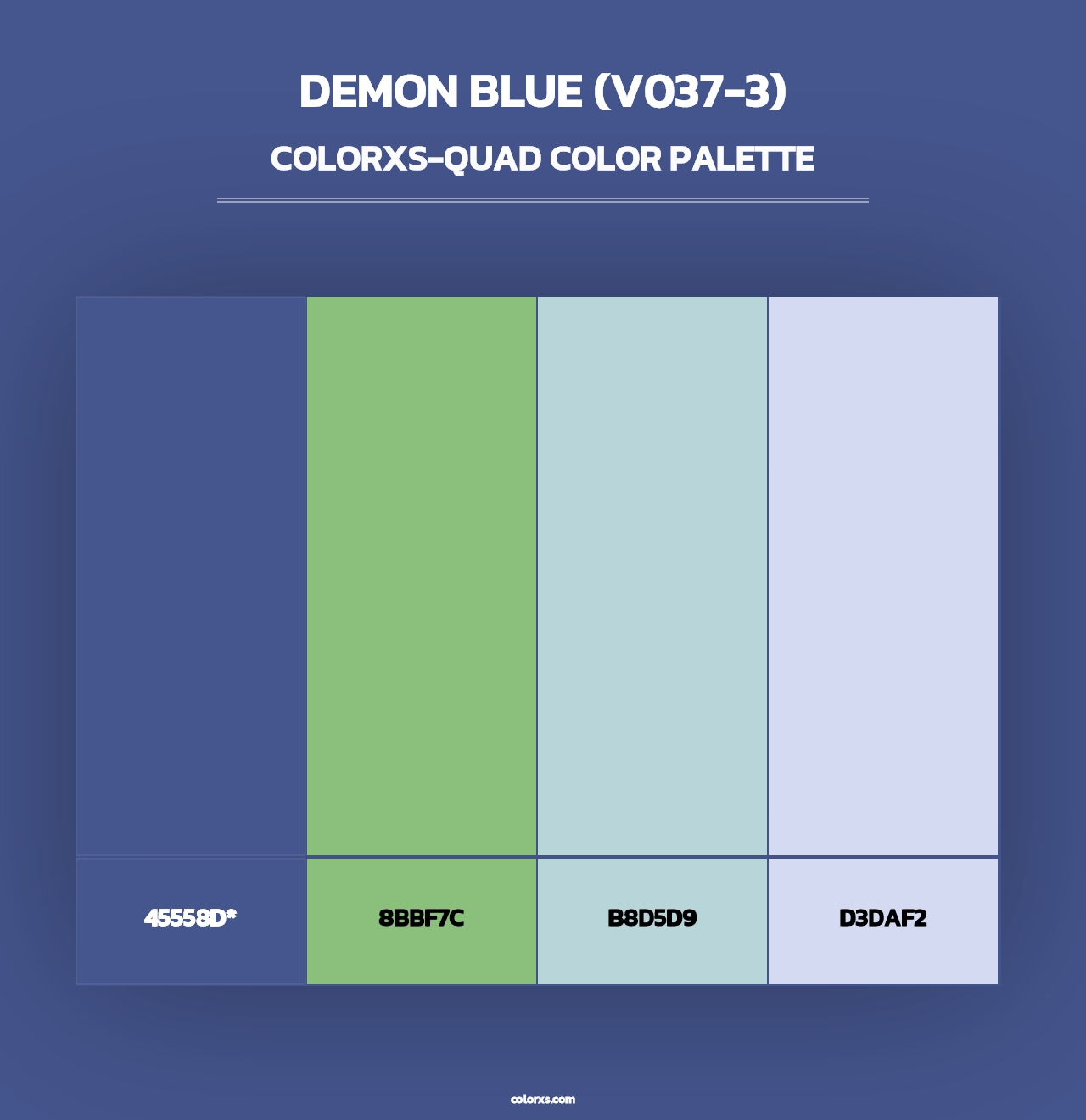 Demon Blue (V037-3) - Colorxs Quad Palette