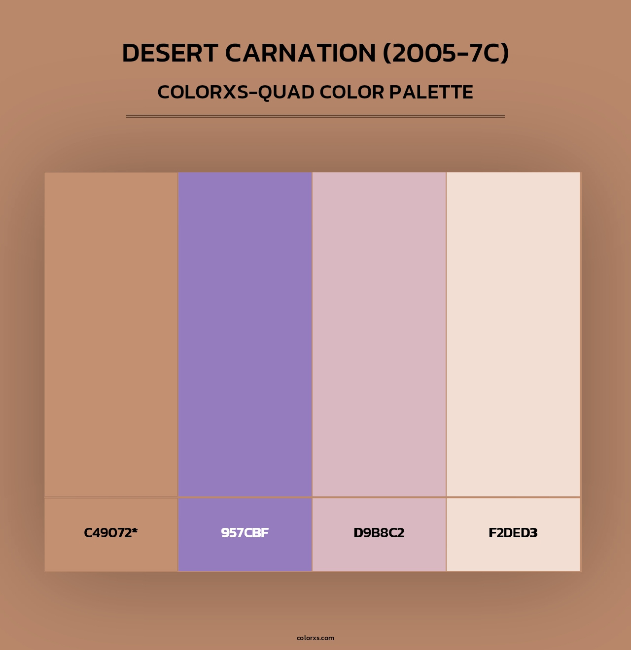 Desert Carnation (2005-7C) - Colorxs Quad Palette
