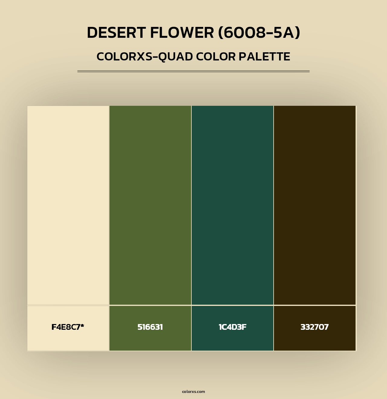 Desert Flower (6008-5A) - Colorxs Quad Palette
