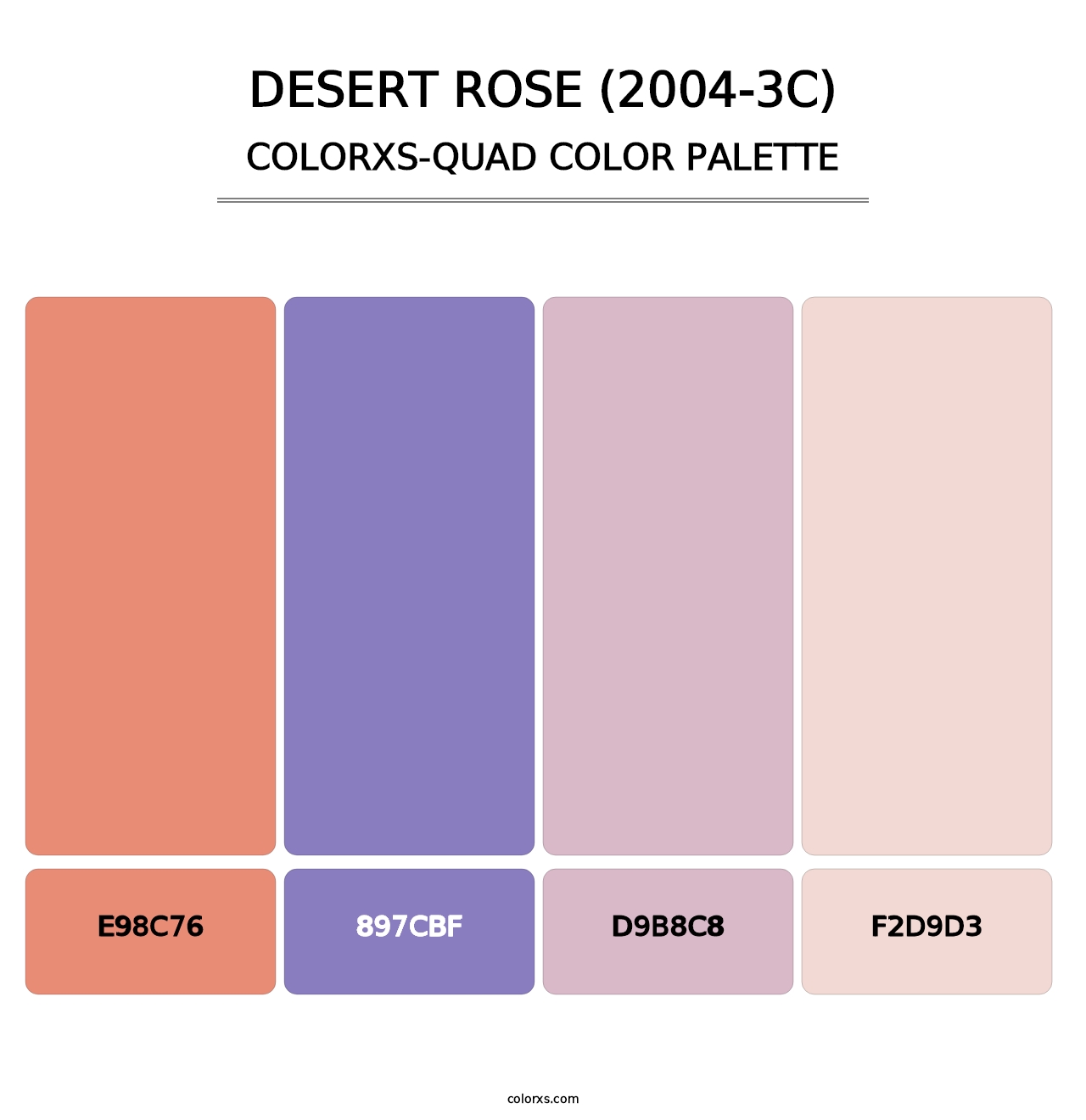Desert Rose (2004-3C) - Colorxs Quad Palette