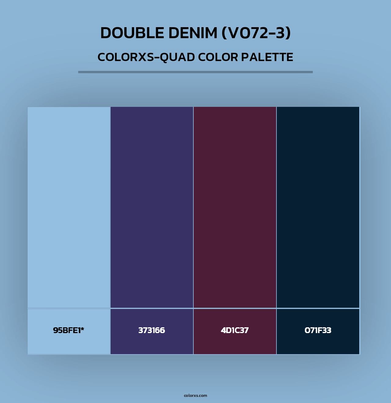 Double Denim (V072-3) - Colorxs Quad Palette