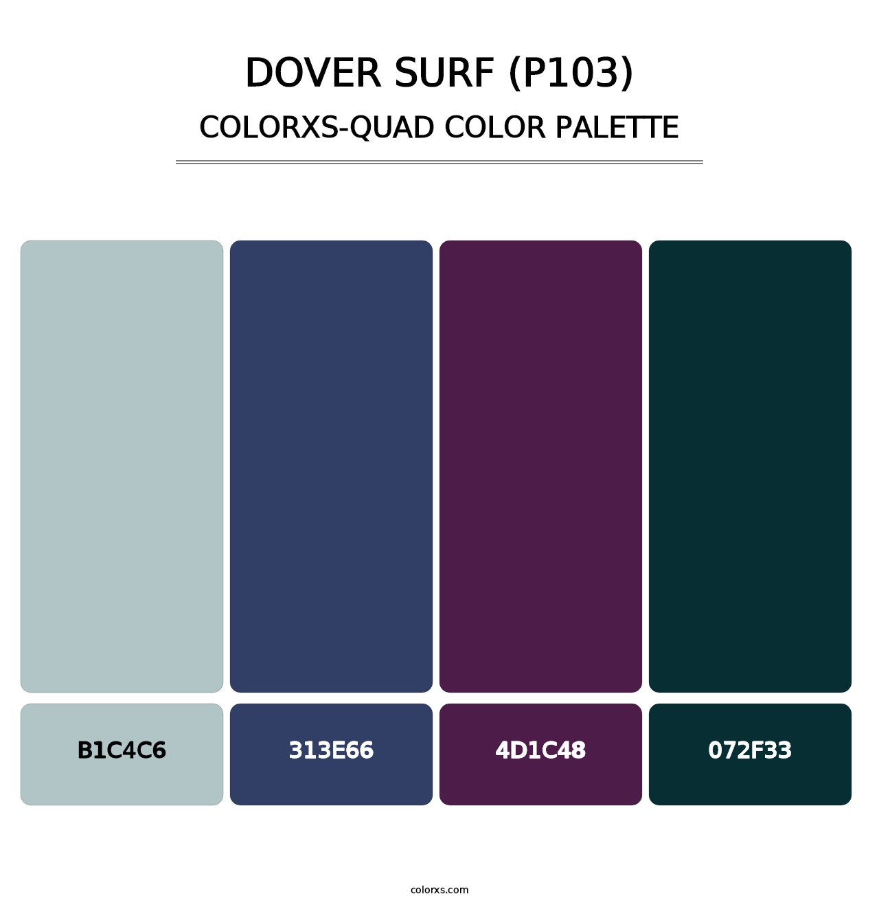Dover Surf (P103) - Colorxs Quad Palette