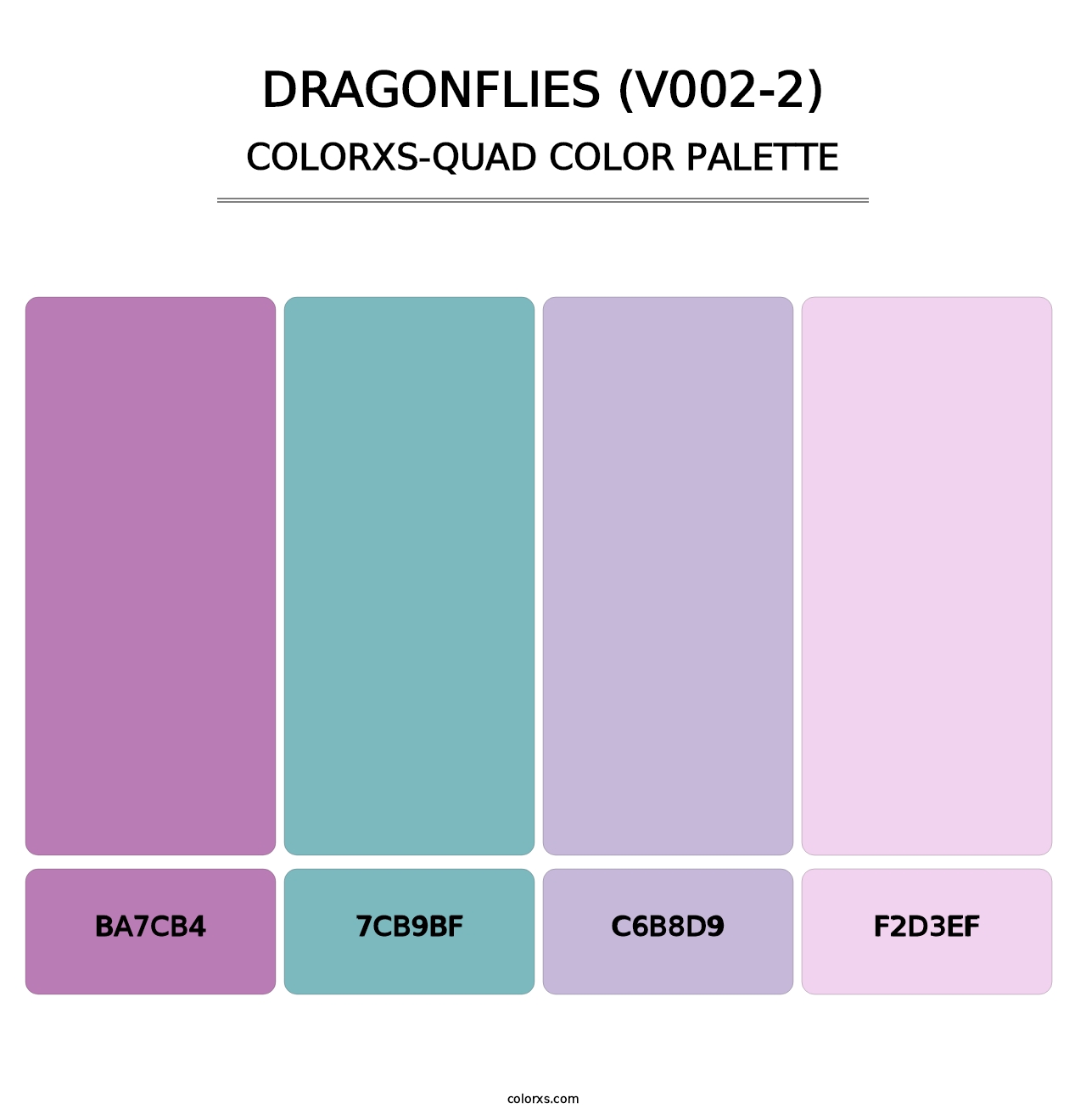 Dragonflies (V002-2) - Colorxs Quad Palette