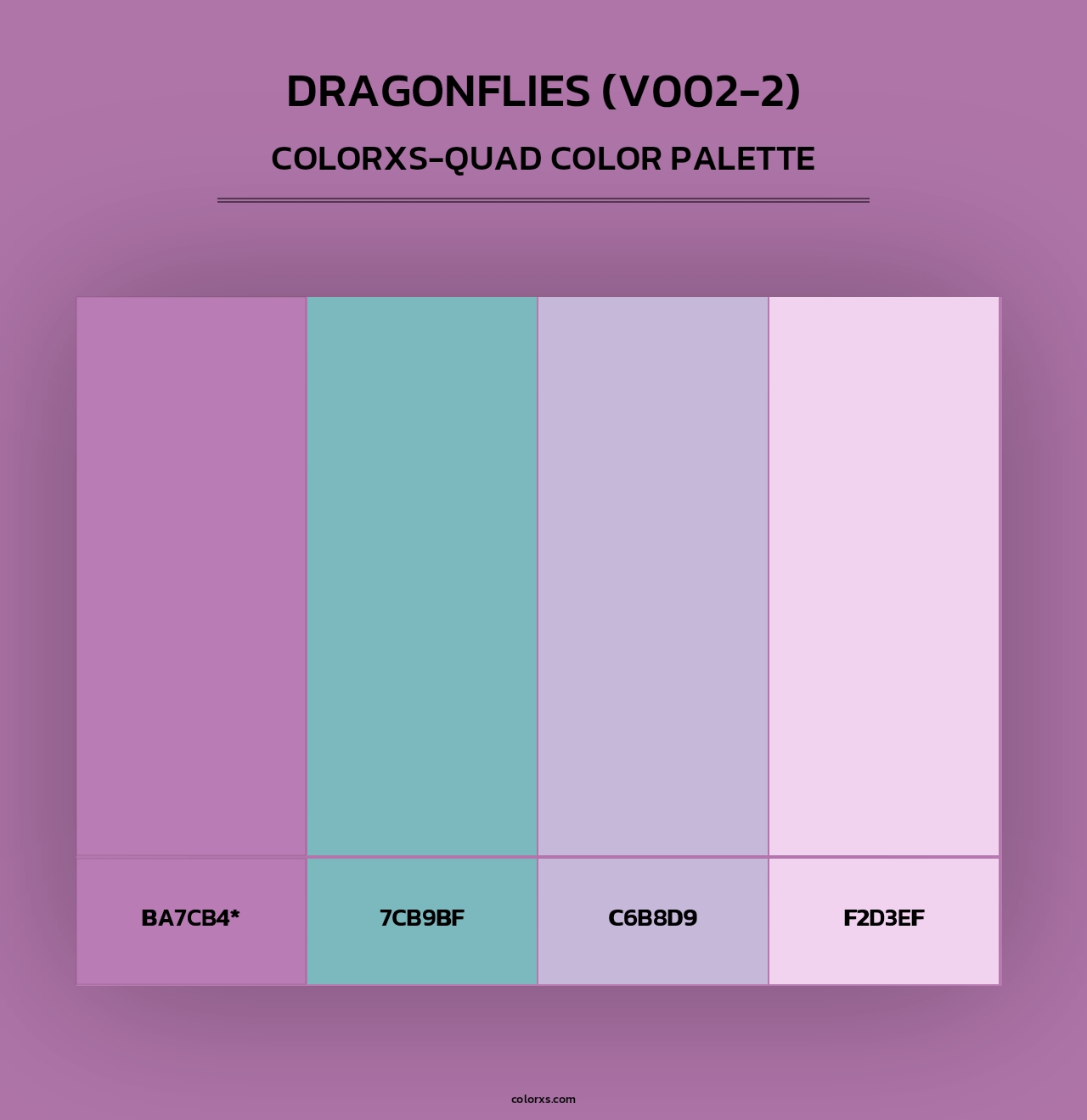 Dragonflies (V002-2) - Colorxs Quad Palette